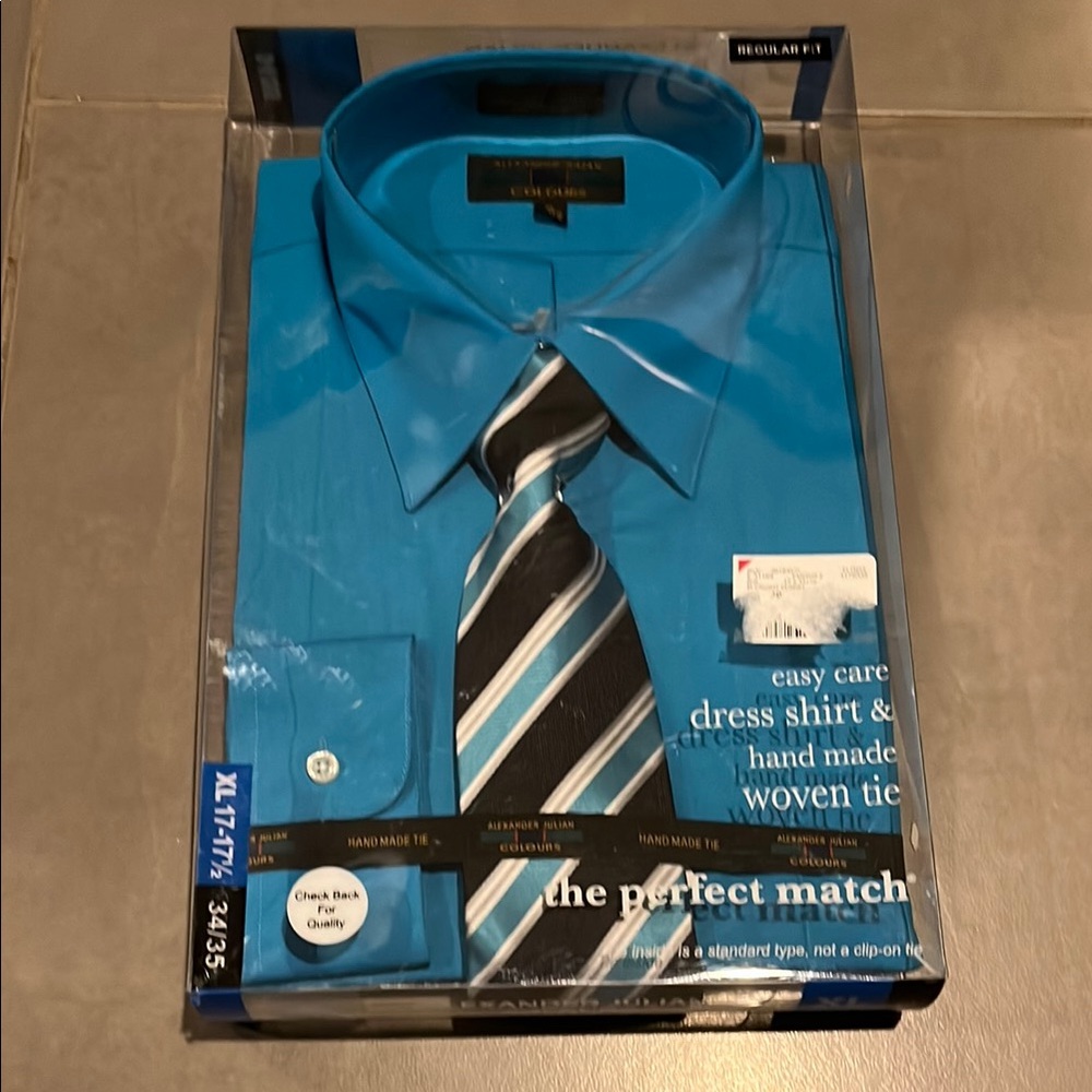 Club Room Men's Blue Dress Shirt
